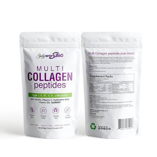 Multi Collagen Peptides Powder with Hyaluronic Acid – Bodywork360